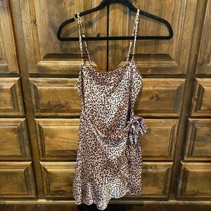 Princess Polly cheetah wrap dress